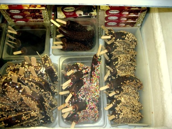 Rondelles de banane congelées prêtes à être mixées en nice cream