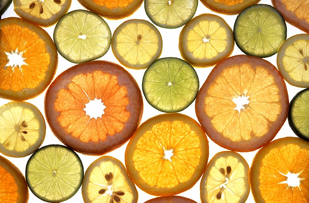 Agrumes citron orange pamplemousse pour parfum d’été aux notes hespéridées