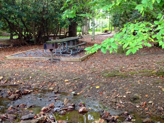 Aire de pique-nique en pleine nature propice à la déconnexion